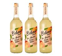 Belvoir Fruit Farms – Non-Alcoholic Peach Bellini – 750 ml Glass – Pack of 3