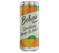 Belvoir Sparkling Mango & Peach Can - 330ml