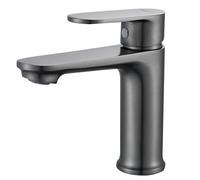 BELZ Bathroom Sink Tap Basin Mixer Taps, Mordern Design with High-Arc Spout for Traditional Bathrooms Monobloc (Gunmetal)
