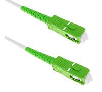 BeMatik - Fiber Optic Cable SC/APC to SC/APC simplex singlemode 9/125 of 20 m OS2 white