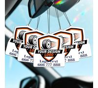 Bemaystar Custom Air Fresheners with Picture - Personalized Photo Logo Text Air Freshener, Customized Air Freshener for Car Branding Business Events