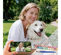 Bemaystar Custom Paint by Numbers with Photo - Personalised Paint by Numbers for Adults - DIY Gifts Make Your Own Photo Home Wall Art Decor Custom Photo Painting Set for Beginners - 20x30cm