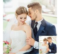 Bemaystar Personalised Diamond Painting Kits - Custom Diamond Painting,5d Diamond Painting Diamond Art Kits for Adults,DIY Full Drill Embroidery Gifts for Home Decor 19.6x39.3inch-50x100cm