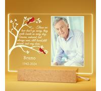 Bemaystar Personalised Memorial Gifts, In Loving Memory Gifts, Custom Memorial Bereavement Gifts for Passed Loved Ones, Picture Frame Memorable Plaque Gifts, Memorial Photo Frame for loss of Dad Mom