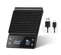 Bemece Digital Coffee Scale with Timer, 0.1g/3KG Precision,M-Grey Black