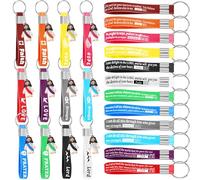 Bememo 24 Pcs Little Jesus Keychain Bulk Christian Bible Verse Keychain Silicone Inspirational Religious Gift for Church Favor (Colorful,Bible Style)