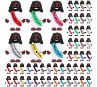 Bememo 50 Pcs Little Black Jesus Figures Original Design Mini Rubber Toys to Hide and Seek Religious Party Favors Sunday School Baptism Gifts