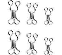 Bememo Couture Hooks and Eyelets Closure for Bra and Clothing Silver