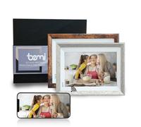 bemi Frame with Frameo App 10.1 Inch 2 Frame Gift Smart WiFi Digital Photo Frame Gray 1280x800 IPS LCD Touch Screen, Built in 16GB Memory, Share Moments Instantly via Frameo App