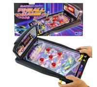BEMIRO Pinball Pinball Pinball Machine - Retro Table Game in Racing Car Design - Compact Size for Children from 3 Years - Classic Flipper for Desk & Travel - Sporty Motif