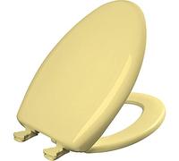 Bemis 1200SLOWT 211 Slow Sta-Tite Elongated Closed Front Toilet Seat, Yellow