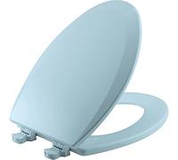 Bemis 1500EC 464 Dresden Blue Elongated Molded Wood Toilet Seat with Easy-Clean & Change Hinge, 1 Pack