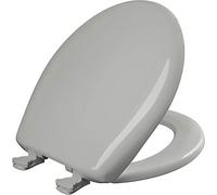 Bemis 200SLOWT 062 Toilet Seat Will Slow Close, Never Loosen and Easily Remove, Ice Gray, Round