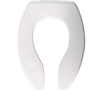 Bemis 3155SSCT 000 Toilet Seat, White, Elongated-No Slam Hinges