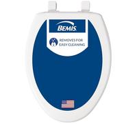 Bemis 7300SLEC 000 Toilet Seat Will Slow Close and Removes Easy for Cleaning, White, 1 Pack Elongated