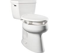 Bemis 7YE85320TSS Assurance with Clean Shield 3" Raised Toilet Seat, White, Elongated