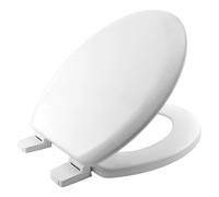 BEMIS Chicago White Toilet Seat. Wooden Toilet Seat with Water Based Paint for