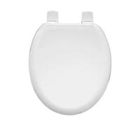 Bemis Chicago White Wood Toilet Seat