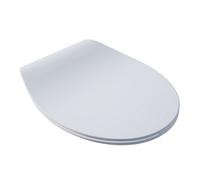 BEMIS Click&Clean® Slim Soft Close Toilet Seat. Top Fix Toilet Seat, with Quick Release Click & Clean Technology. White Toilet Seat with Steel Hinges, Universal, Slim Design