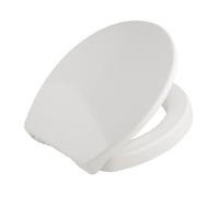 Bemis Pure Care 500 Soft Close Toilet Seat, 5cm Raised Toilet Seat, Adjustable Plastic Hinges, White Duroplast Toilet Seat, Ultra-Fix Simple Toilet Seat