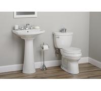 Bemis Pure Care 750 Raised Toilet Seat, Soft Close Toilet Seat, 7.5 cm, Adjustable Plastic Hinges, White Toilet Seat, Duroplast Plastic Toilet Seat, Installation