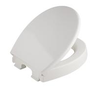 Bemis Pure Care 750 Raised Toilet Seat, Soft Close Toilet Seat, 7.5 cm, Adjustable Plastic Hinges, White Toilet Seat, Duroplast Plastic Toilet Seat, Installation