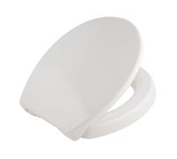 Bemis Pure Care 500 Soft Close Toilet Seat, 5cm Raised Toilet Seat, Adjustable Plastic Hinges, White Duroplast Toilet Seat, Ultra-Fix Simple Toilet Seat