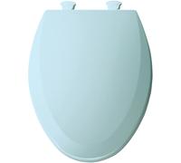 Bemis Round Enameled Wood Toilet Seat Dresden Blue