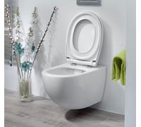 Bemis Silence Oval Toilet Seat Soft Close Click & Clean White Top Fix