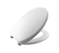 BEMIS Toilet Seat 2850 Buxton Thermoplastic Oval 350 x 415-435 Chrome Hinge