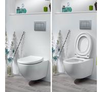 BEMIS Toilet Seat Click & Clean Silent White Soft Close Top Fix with Take Off