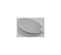 Bemis Whisper Grey Chicago STA-TITE Toilet Seat 5000ART492 - Moulded Wood, Adjustable Hinges, Universal Fit