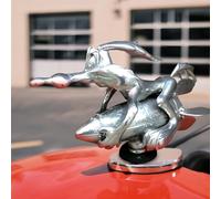 BEMKWG Coyote Trucks Hood Ornament Cartoon Vintage Car Ornaments Inspired by The Classic Animation Metal Rocket Hood Decoration Suitable for All Types of Cars Bonnet Motorcycles Styling