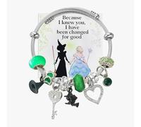 BEMKWG Witch Bracelet Good Merch Stuff Elphaba Galinda Friendship Braclet Crown Magic Wand Witch Hat Charms Jewelry Accessories Kawaii Women Matching Bangle, Gift for The Fans, 0.39 x 0.39 x 0.39