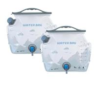 Bemonew 2-Pack Collapsible Water Container, Large Opening Foldable 2 Gallon Water Jug with Spout for Easy Cleaning, Leak-Proof for Outdoor, Hiking, Road Trips