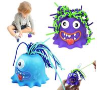 Bemonew 2Pcs Hair Pulling Screaming Monster Toy Funny Fidget Toy with Different Sounds