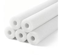 Bemonew 5PCS Jumbo Pool Noodle, 59.06 Inch Lightweight Hollow Foam Swimming Aid, White
