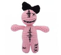 Bemonew Creepy Voodoo Doll, Handmade Crochet, Halloween Decor