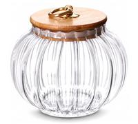 Bemonew Glass Jar with Lid, Airtight Candy Jar, Amber, 16 Oz | Sealed for Freshness, Easy Clean, Great for Coffee, Spices & Candy