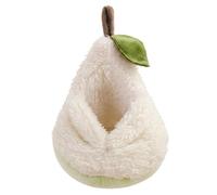 Bemonew Hamster Bed Sugar Glider Pouch, Adorable Pear-Shaped Hamster Bed Super Soft Plush Sleeping Pouch with Ventilation Cozy Warm Hideout for Dwarf, Mouse