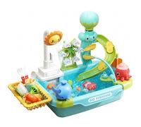 Bemonew Kids Play Sink, Toddler sink With Running Water Toy Set - Multi-functional Water Table With Automatic Circulation, Large Capacity Plastic Toy For Toddlers, Octopus