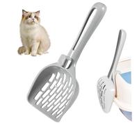 Bemonew Litter Scoop Cat Litter Scoop, Non Stick with Hook Kitty Scooper Easy Sifting with 8-Shaped Hole for Box Clumping Crystal Litters Pellets