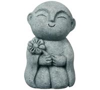 Bemonew Small Buddha Statue, Minimalist Resin Buddhist Statue for Home Decor Zen Meditation Desktop Ornament for Shelf, Office, Or Garden