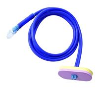 Bemonew Snorkel Tube, Underwater Breathing System, Dual-tube Silicone Long Snorkel With Float For Adults, Blue, 1.5m/4.92ft