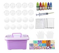 Bemonew Stress Ball Making Kit, DIY Stress Ball Kit with Fillers & 20 Skins, Crunchy Squeeze Toys for Adult