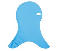 Bemonew Swim Cap Elastic Soft Sun Protection Facekini Mask Breathable Anti-Sting Flexible Lightweight 4-Hole Full Head Sunscreen Mask for Running, Cycling, Fishing (Blue)