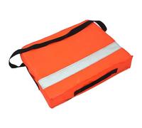 Bemonew Throwable Boat Cushion Throwable Flotation Device, High Visibility Orange Boat Cushion with Reflective Strips & Carry Strap for Emergency, Pool, 35x45x6 cm