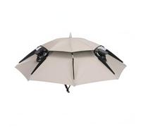 Bemonew Umbrella with Fan Solar Powered Fan Umbrella Hat, Sun Protection Waterproof Cap with for Fishing & Gardening, Beige