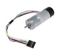 BEMONOC 25GA370 DC Encoder Metal Gearmotor 12V High Speed 150RPM Gear Motor with Two-Channel Hall Effect Encoder for DIY Parts