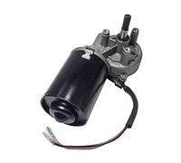 BEMONOC High Torque PMDC Worm Geared Motor 12V Reversible 50 RPM (Right Gear-Box) with Double Flat Shaft for Garage Door